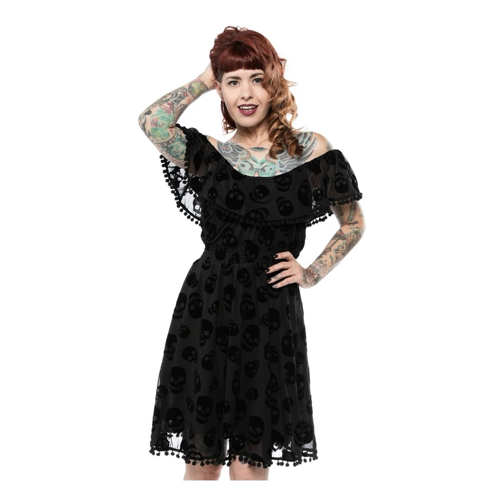 Sourpuss Lust For Skulls dress NWT | Size: XL | Black